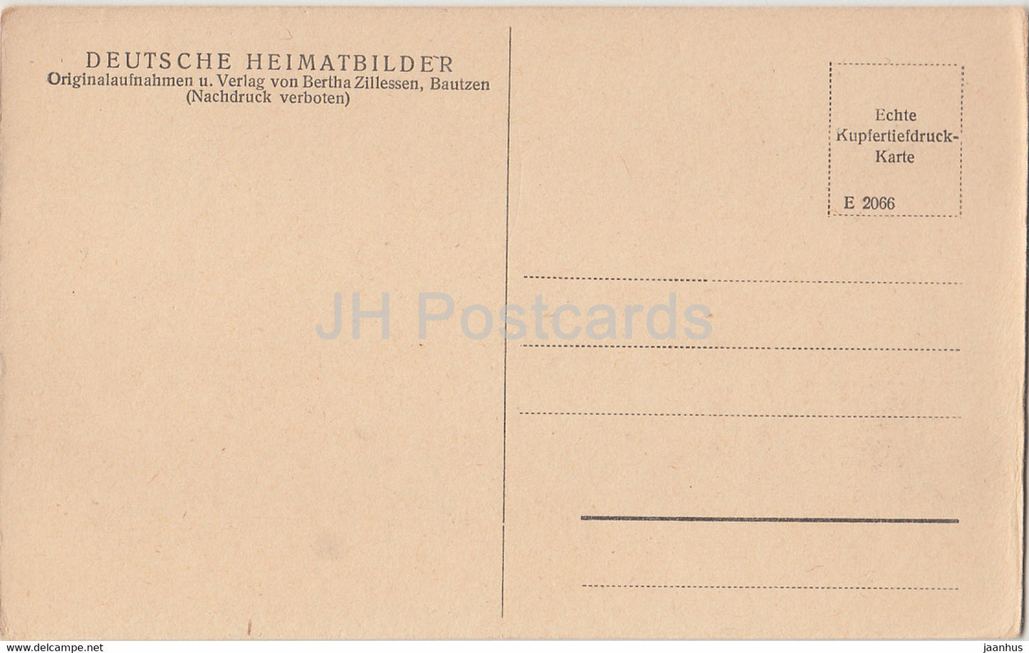 Bautzen - Am Schlossberg - Deutsche Heimatbilder - old postcard - Germany - unused