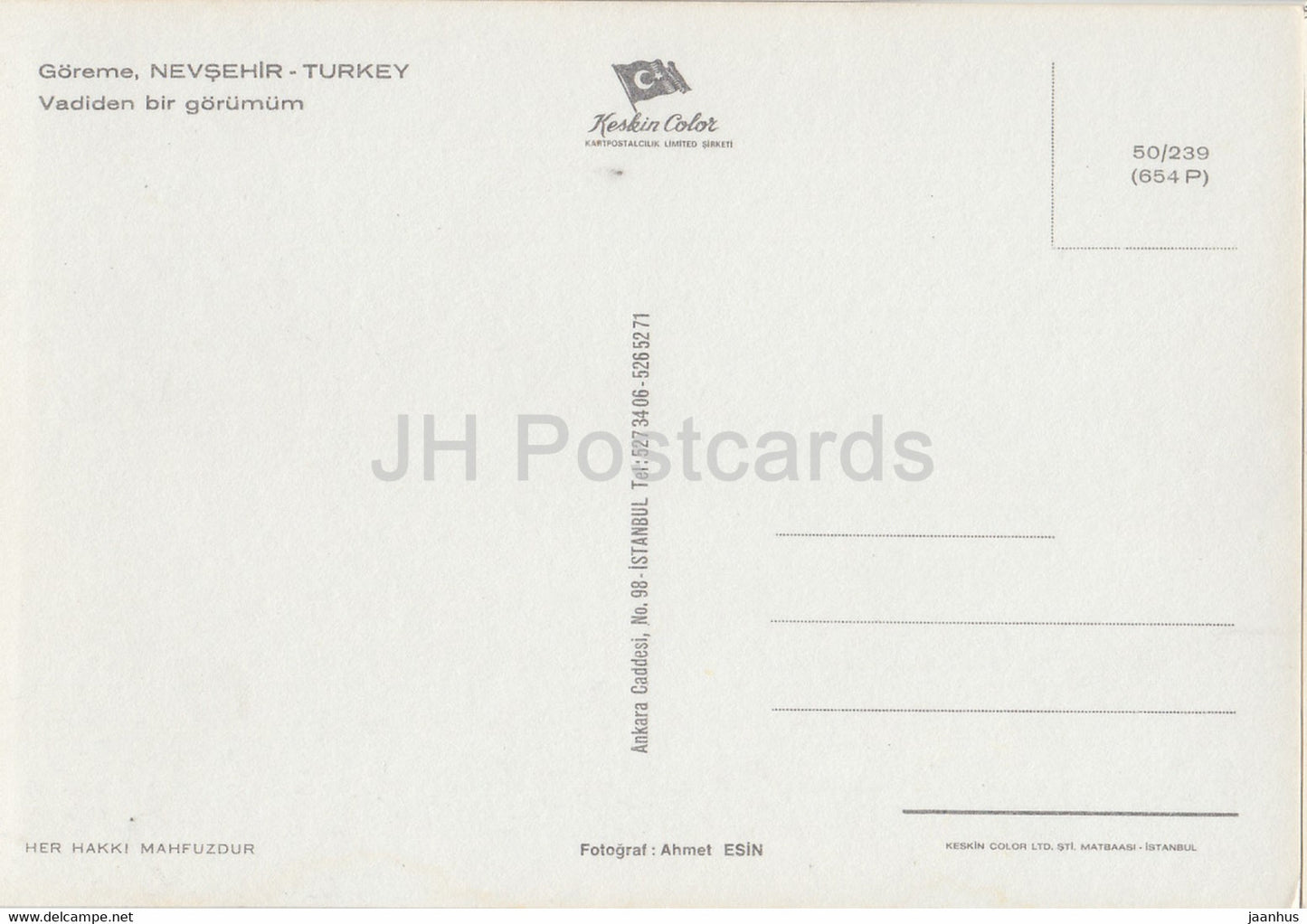 Göreme - Nevsehir - Valley View - Türkei - unbenutzt