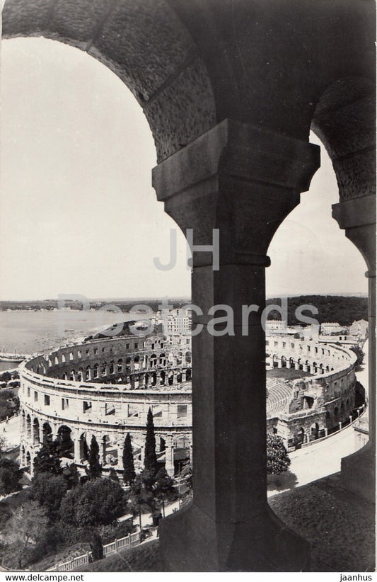 Pula - Pula amphitheatre - theatre - ancient world - 1965 - Yugoslavia - Croatia - used - JH Postcards