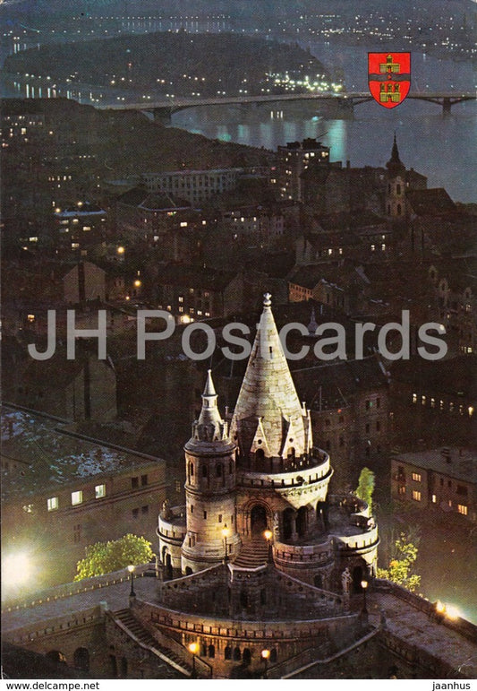 Budapest - view with the Fishers bastion - 1974 - Hungary - used - JH Postcards