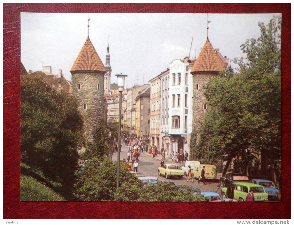 The Viru Gates in Old Town - Tallinn - 1985 - Estonia USSR - unused - JH Postcards