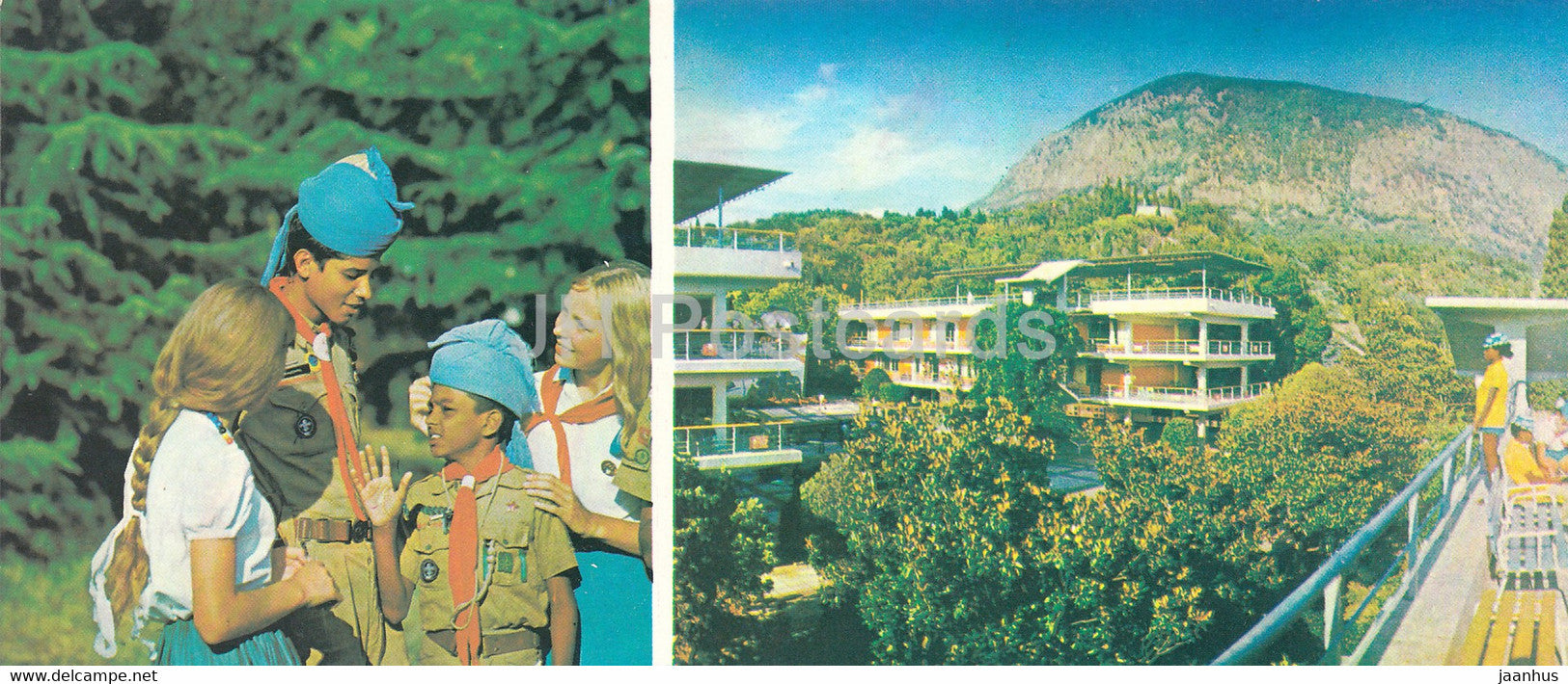 Artek Young Pioneer Camp named after Lenin - monument - Crimea - 1979 - Ukraine USSR - unused - JH Postcards