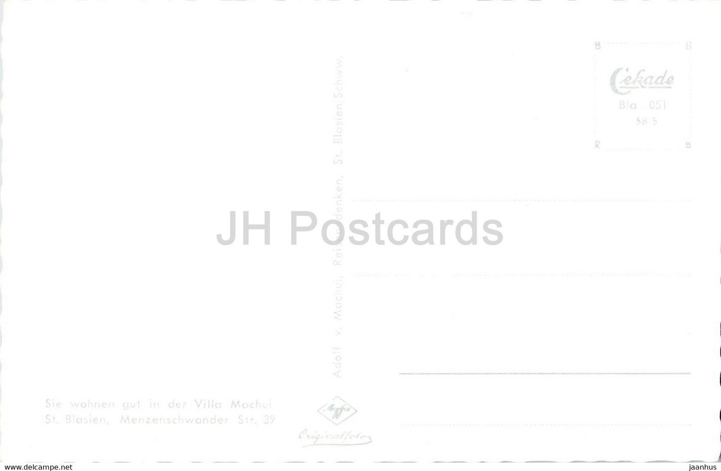 St Blasien im Sudschwarzwald - old postcard - Germany - unused