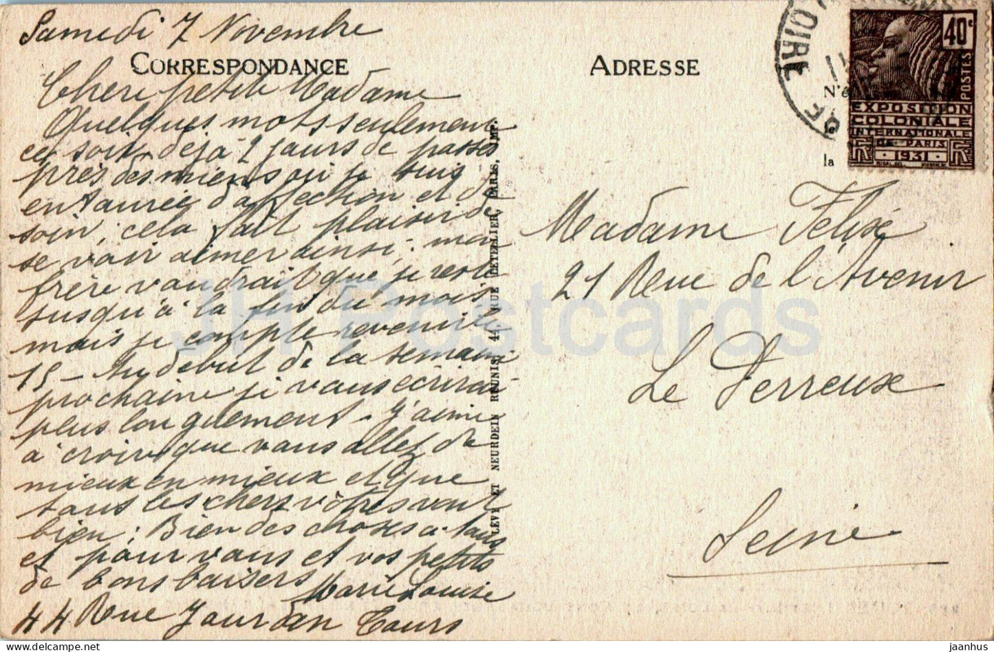Touren - La Loire - Le Pont Bonaparte et la Vue Generale - Nord Ouest - Brücke - 289 - alte Postkarte - Frankreich - gebraucht 