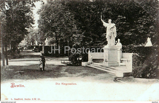Berlin - Die Siegesallee - 187 - old postcard - Germany - unused - JH Postcards