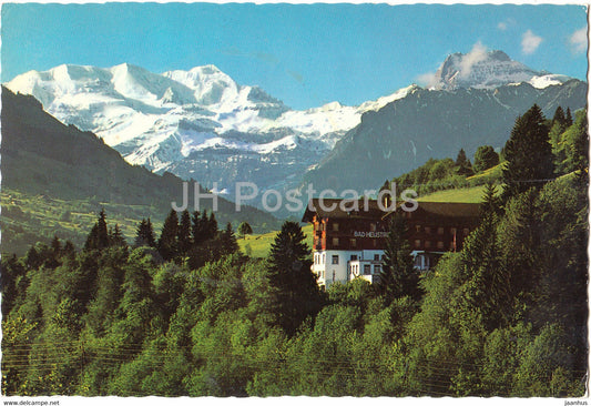 Bad Heustrich im Kandertal mit Blumlisalpgruppe und Aermighorn - 322 - 1970 - Switzerland - used - JH Postcards