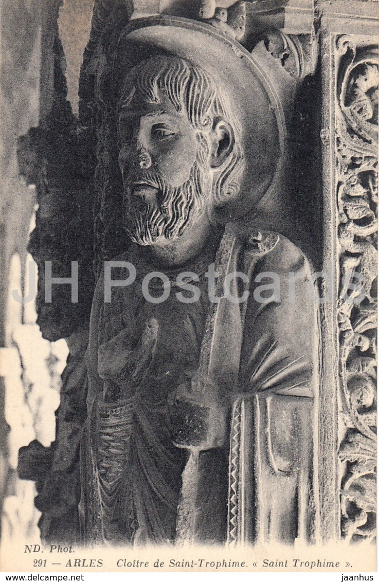 Arles - Cloitre de Saint Trophime - Saint Trophime - 291 - cloister - old postcard - France - unused