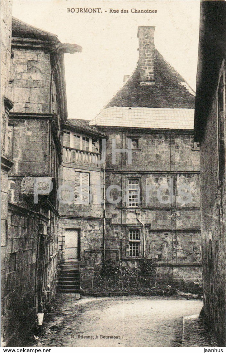 Bourmont - Rue des Chanoines - old postcard - France - used - JH Postcards