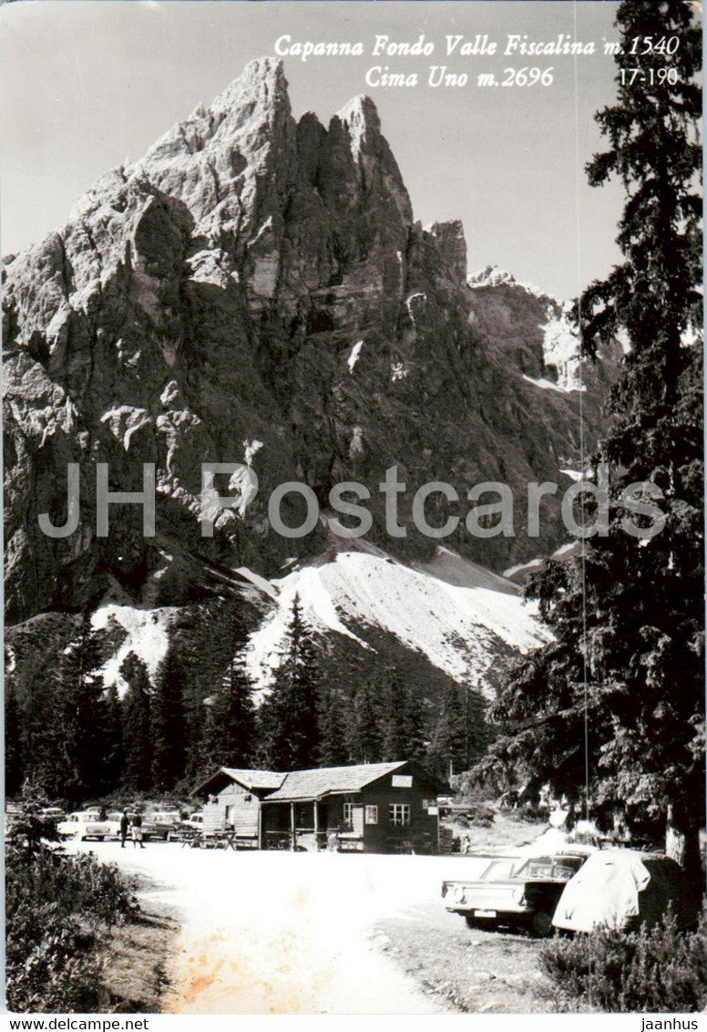 Talschlusshutte - Fischleinboden - Inser Kofel - Capanna Fondo Valle Fiscalina - Cima Uno - 1969 - Italy - used - JH Postcards