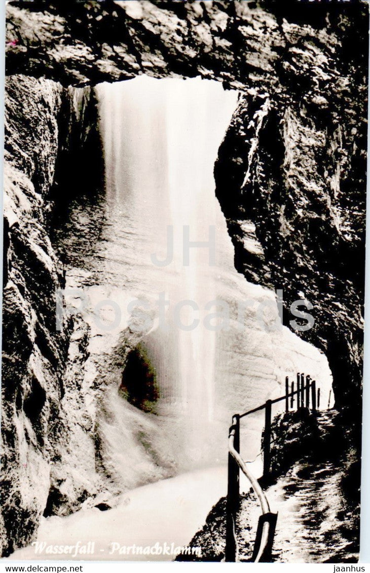 Wasserfall - Partnachklamm - 1960 - Germany - used - JH Postcards