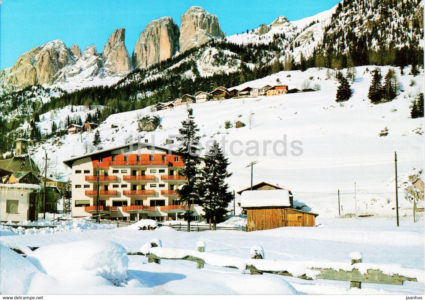 Hotel Grohmann - Campitello di Fassa 1442 m - Dolomiti - Italy - unused - JH Postcards