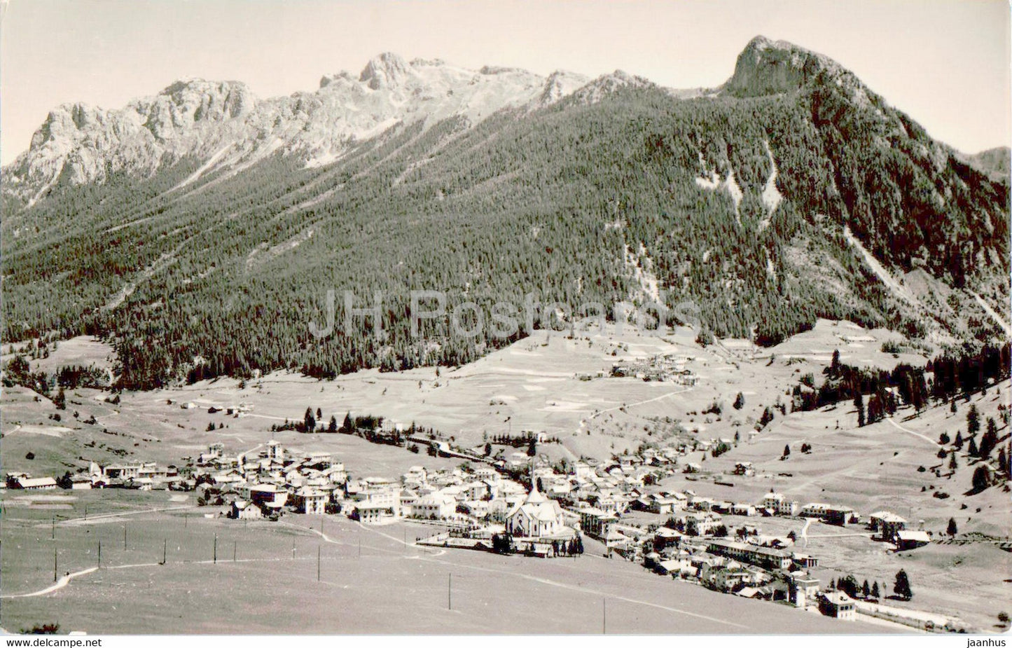 Val di Fiemme - Moena 1200 m verso Cima Vallacia 2641 m - old postcard - 1952 - Italy - used - JH Postcards