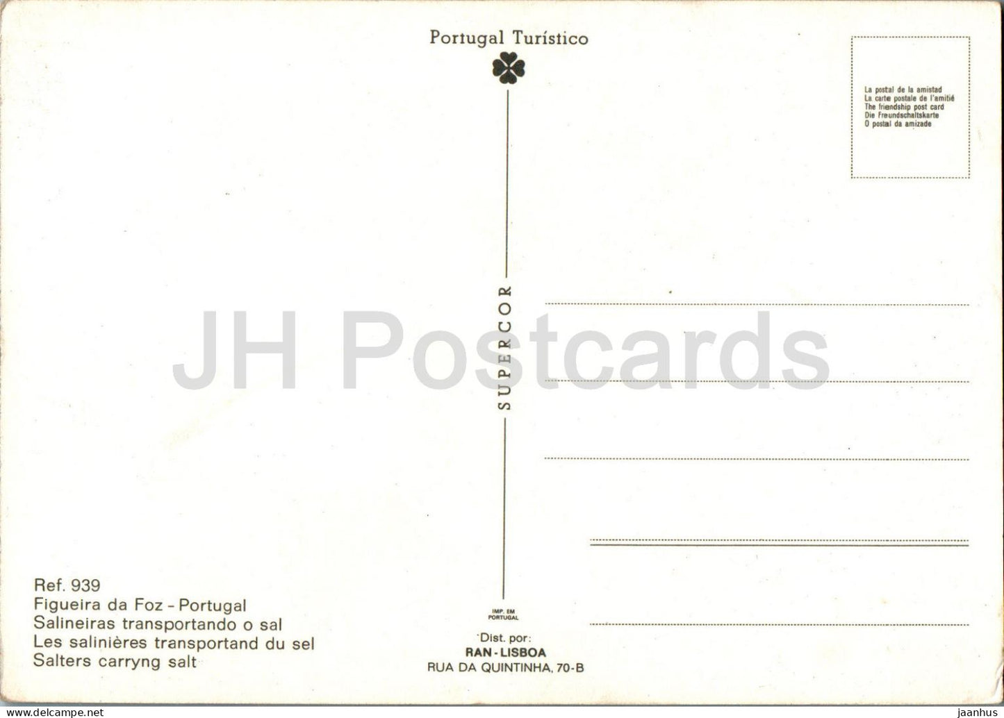 Figueira da Foz - Salters carrying salt - 939 - Portugal - unused