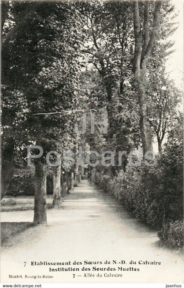 Etablissement des Soeurs de N D du Calvaire - Institution des Sourdes Muettes - 7 - old postcard - France - unused - JH Postcards