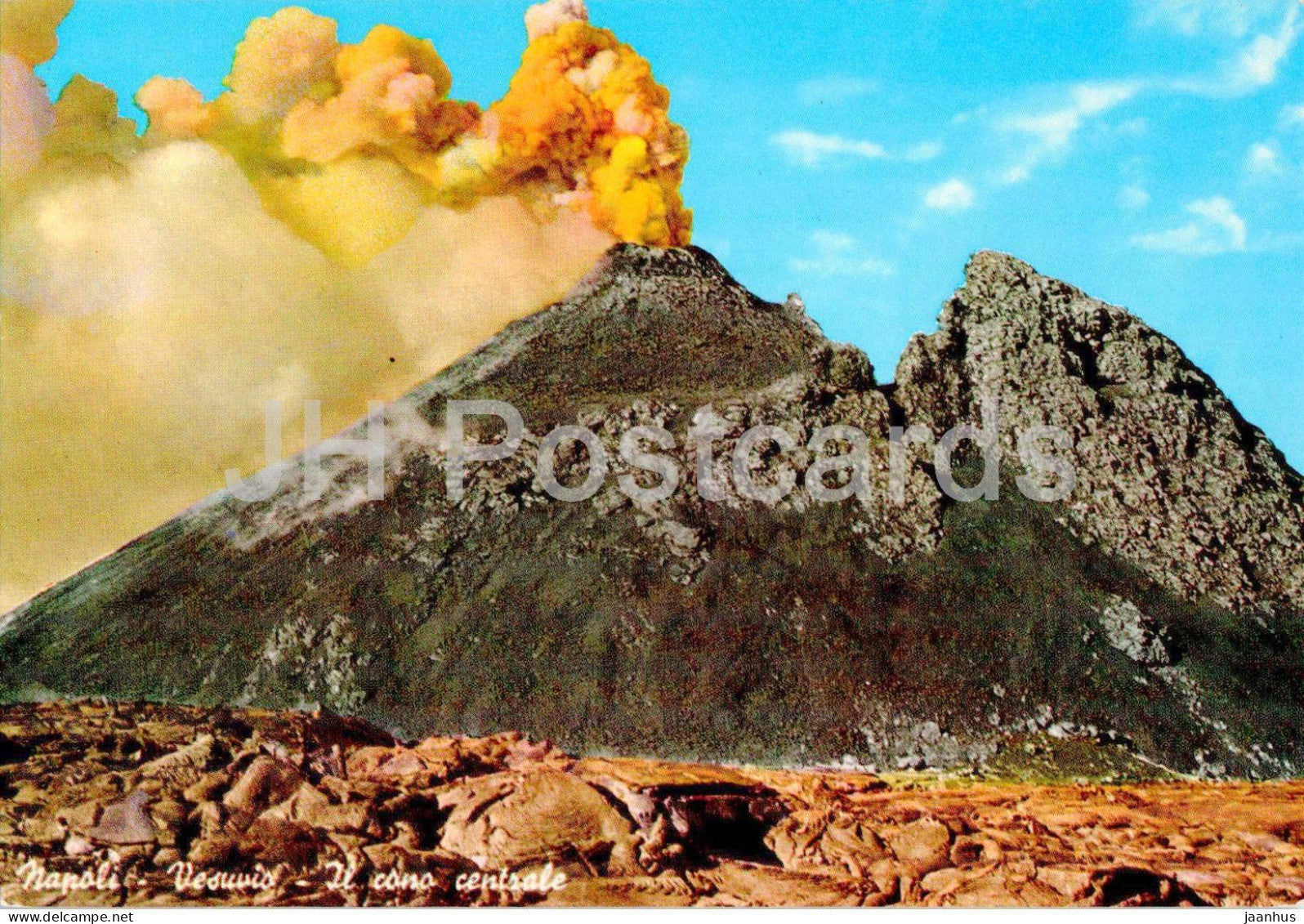 Napoli - Vesuvio - Il cono centrale - The central cone - volcano - 29246 - Italy - unused - JH Postcards