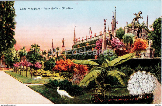 Lago Maggiore - Isola Bella - Giardino - 252 - old postcard - Italy - unused - JH Postcards