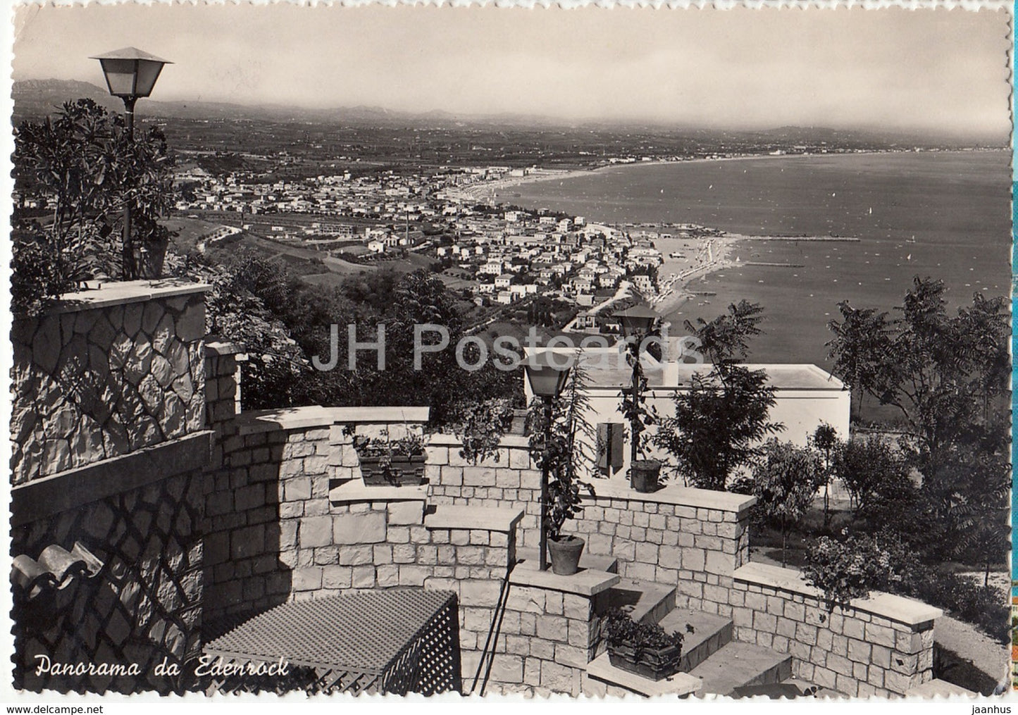 Panorama da Edenrock - Perla Verde dell'Adriatico - Italy - 1953 - used - JH Postcards
