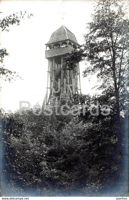 Leipzig - Scherbelberg Aussichtsturm - Paul Kubisch - old postcard - Germany - unused - JH Postcards