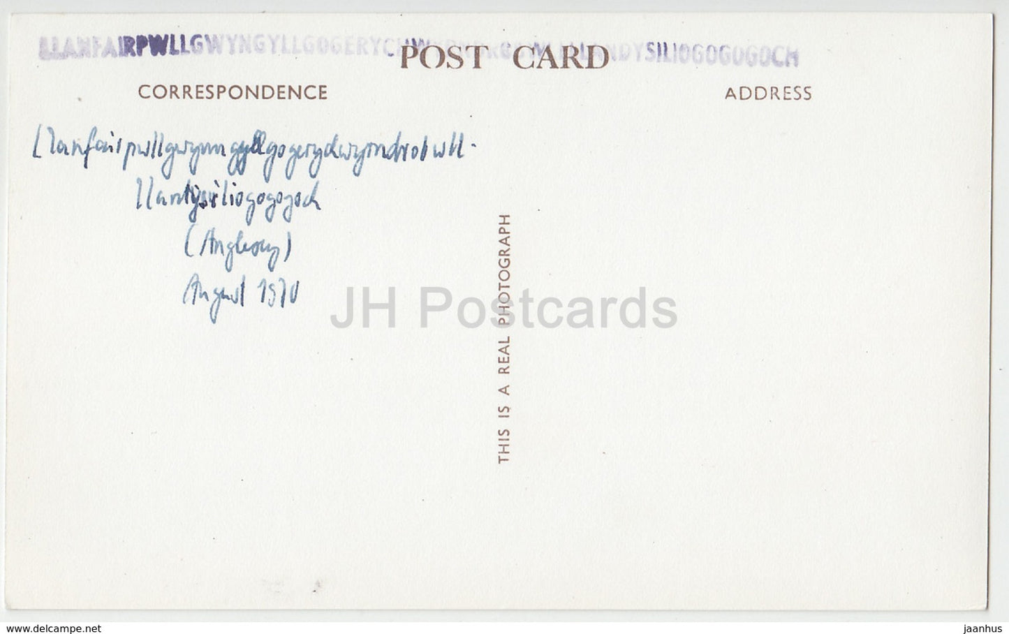 Llanfairpwllgwyngyll - Plas New-Ydd - 1970 - Royaume-Uni - Pays de Galles - occasion