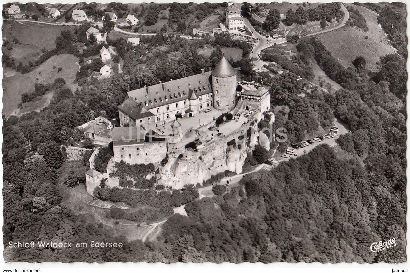 Schloss Waldeck am Edersee - castle - 1958 - Germany - used - JH Postcards