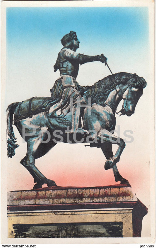 Orleans - Statue de Jeanne d'Arc - par Foyatier - monument - horse - old postcard - France - unused - JH Postcards