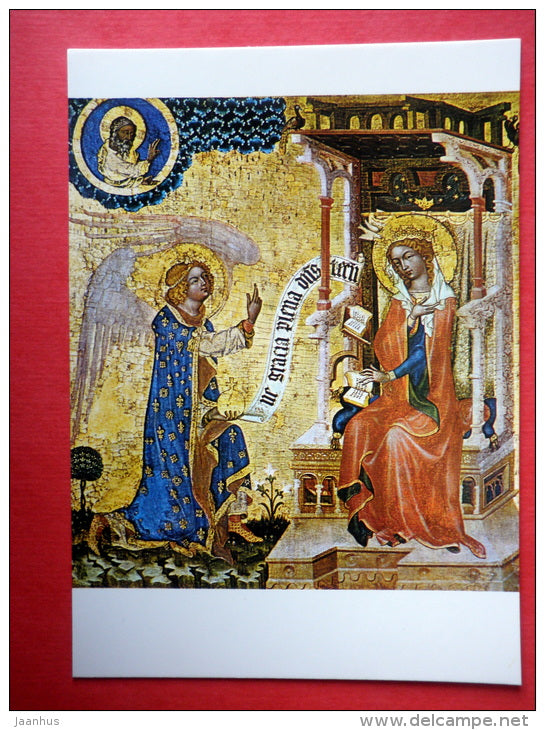 Master of Vyssi Brod Altar , before 1350 , Annunciation of Our Lady - Czech Gothic Art - Czechoslovakia - unused - JH Postcards