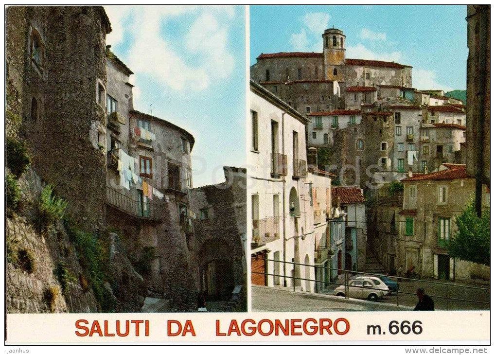 Saluti da Lagonegro mt. 666 - streets - Potenza - Basilicata - 118 - Italia - Italy - unused - JH Postcards
