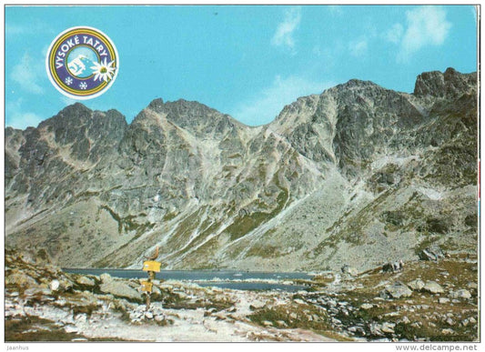 Mengusovska valley - Velke Hincovo - Vysoke tatry - High Tatras - Czechoslovakia - Slovakia - used 1974 - JH Postcards