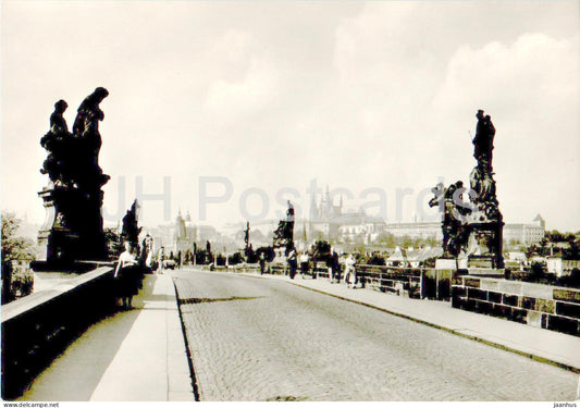 Praha - Prague - Karluv most - Charles Bridge and Prague Castle - 46907 - Czech Republic - Czechoslovakia - used - JH Postcards