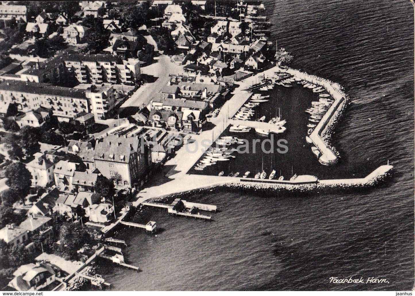 Taarbaek Havn - port - aerial view - 11206 - 1966 - Denmark - used - JH Postcards