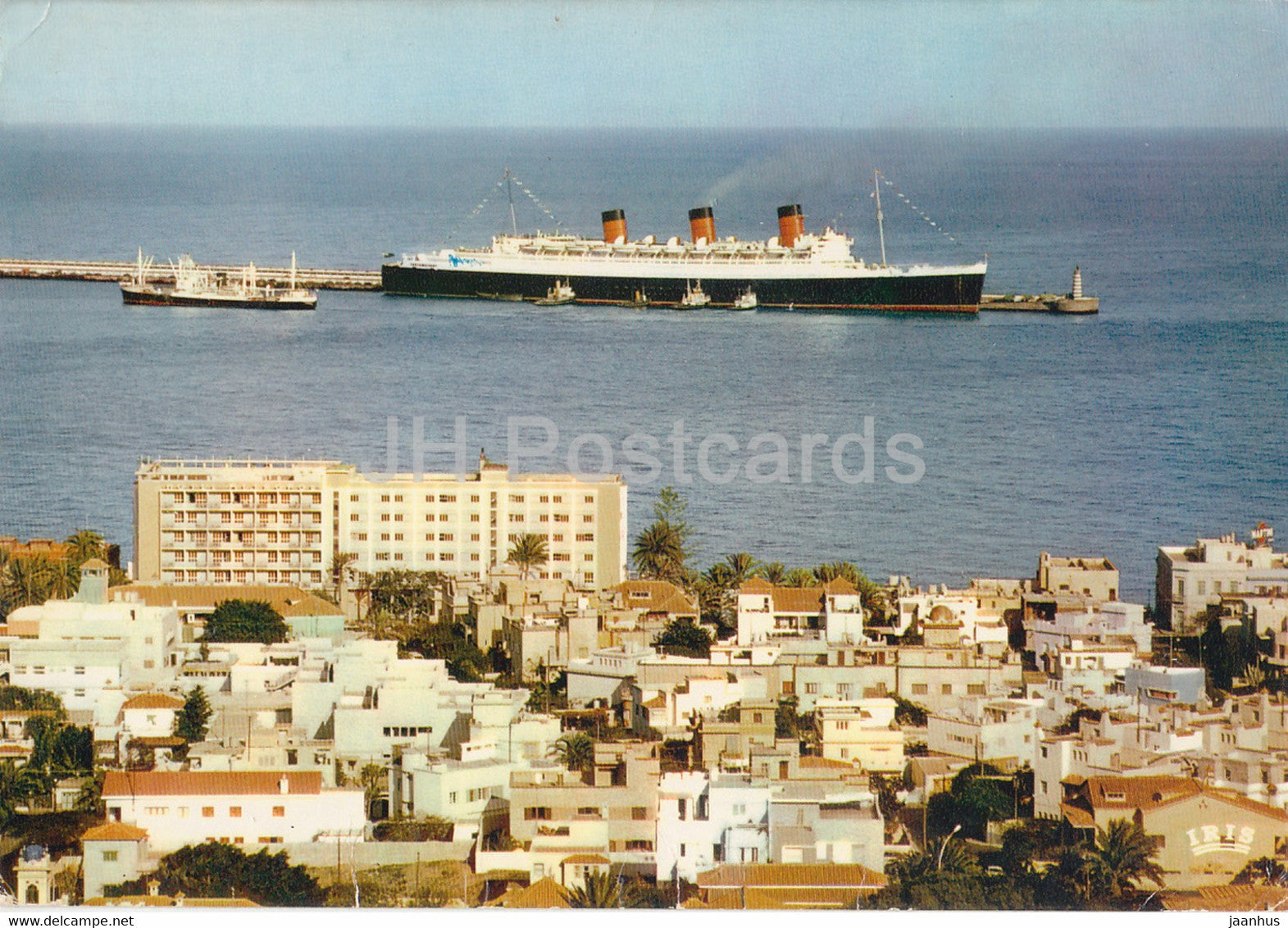 Las Palmas de Gran Canaria - hotel Metropol y Queen Mary - ship - 1965 - Spain - used - JH Postcards