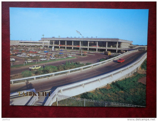 Airport - Tashkent - 1988 - Uzbekistan USSR - unused - JH Postcards