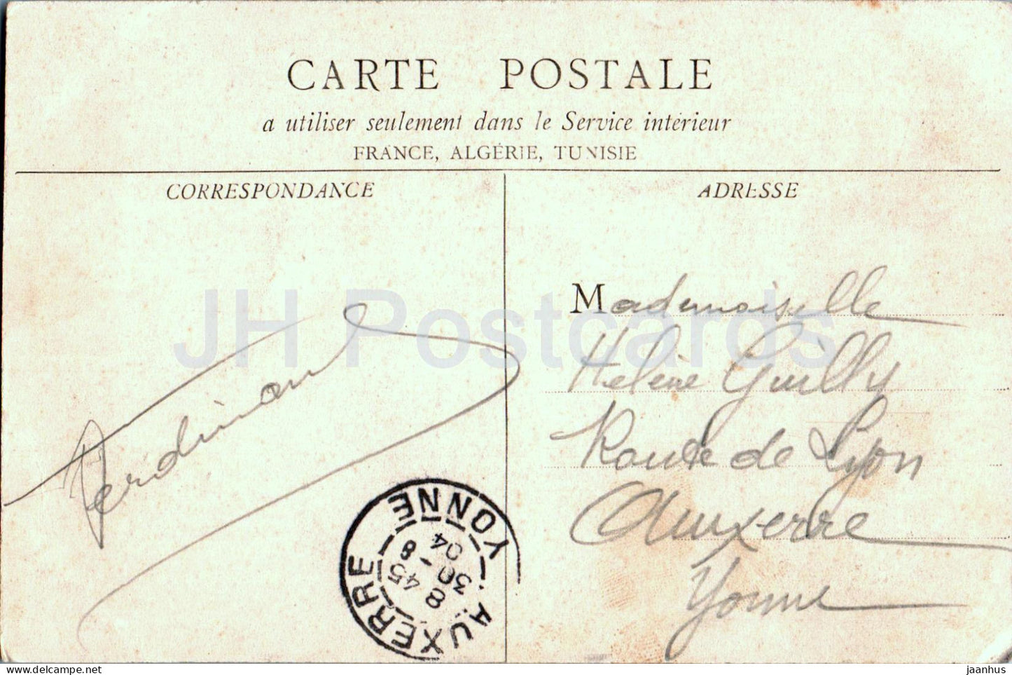 Alais - Eglise St Joseph - église - carte postale ancienne - 1904 - France - utilisé 