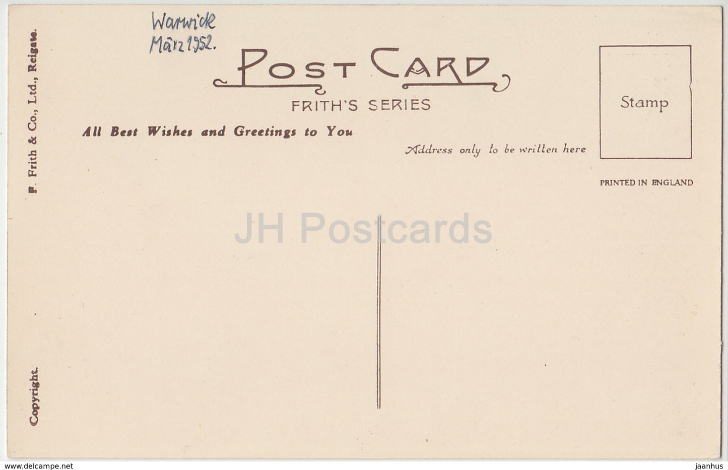 Warwick – Leycester Hospital Courtyard – 1952 – Vereinigtes Königreich – England – gebraucht