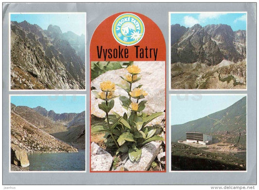 Velicka valley - Bradavica mountain - Gerlachovsky shield  Vysoke Tatry - High Tatras - Czechoslovakia - Slovakia - used - JH Postcards