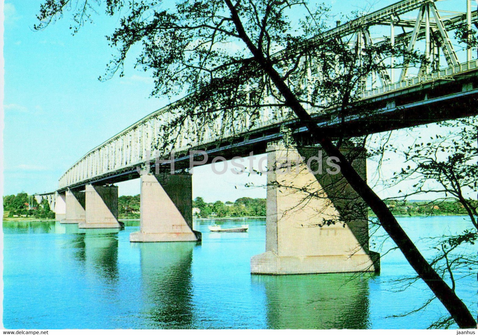 The Bridge across Lillebaelt - Denmark - used - JH Postcards