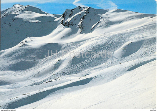Lenzerheide 1500 m - Skiegebiet Danis - Abfahrt vom Statzerhorn Sattel - ski resort - 1979 - Switzerland - used - JH Postcards