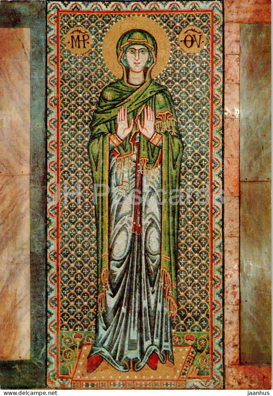 Venezia - Venice - Navata Sinistra - Mosaico - La Vergine orante - Praying Virgin - 645 - Italy - unused - JH Postcards