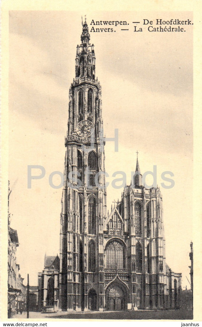Anvers - Antwerpen - De Hoofdkerk - Le Cathedrale - old postcard - 1943 - Belgium - used - JH Postcards
