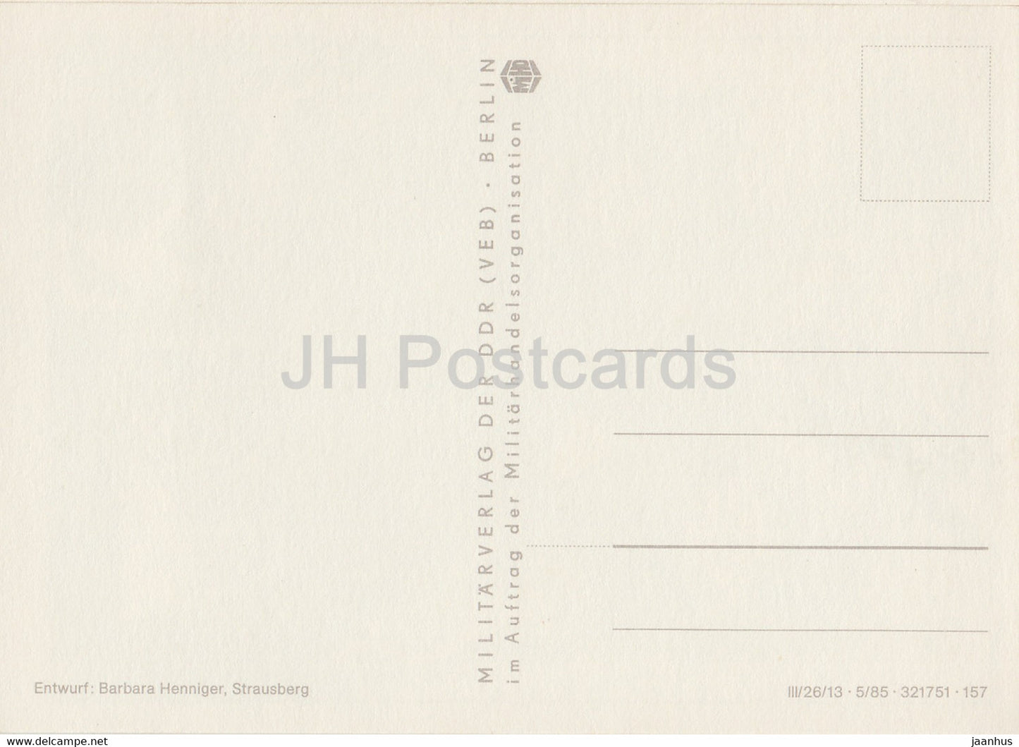 helicopter - cook - humour - DDR Germany - unused