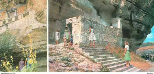 Bakhchisaray Palace Museum - Uspensky Cave Monastery - 1 - Crimea - 1981 - Ukraine USSR - unused - JH Postcards