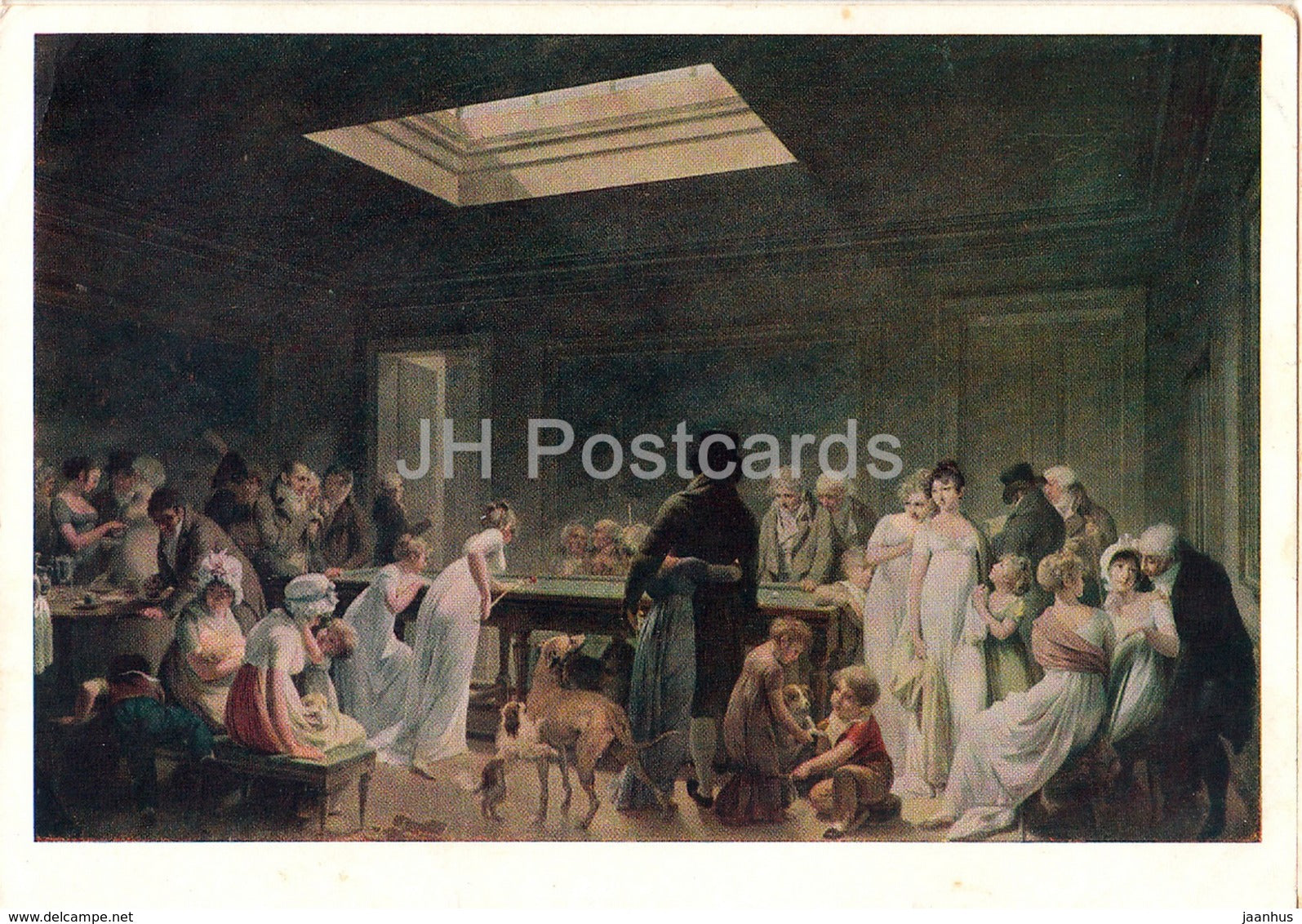 painting by Louis-Leopold Boilly - Billiards - French art - 1962 - Russia USSR - unused - JH Postcards