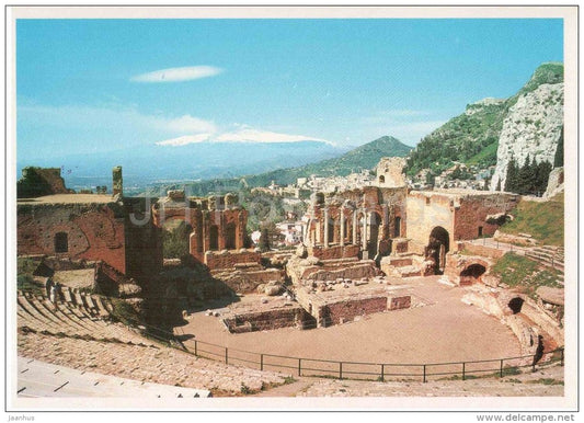 Teatro Greco - Greek Theatre - Taormina - Sicilia - 96 - Italia - Italy - unused - JH Postcards