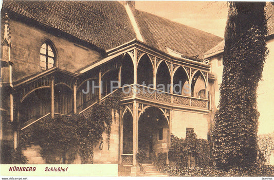 Nurnberg - Schlosshof - old postcard - Germany - unused - JH Postcards