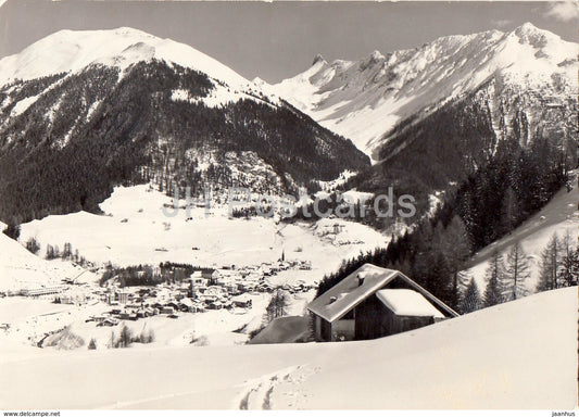 Bergun 1400 m und Piz Uertsch - 1971 - Switzerland - used - JH Postcards