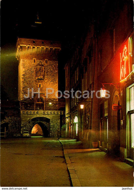 Krakow - Brama Florianska - Florianska Gate - 1975 - multiview - Poland - used - JH Postcards