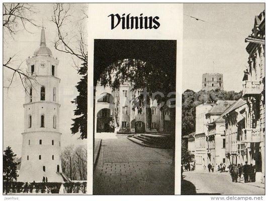 City views - Vilnius - old postcard - Lithuania USSR - unused - JH Postcards
