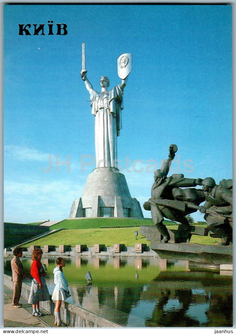 Kyiv - Kiev - Monument to The Motherland - 1990 - Ukraine USSR - unused - JH Postcards