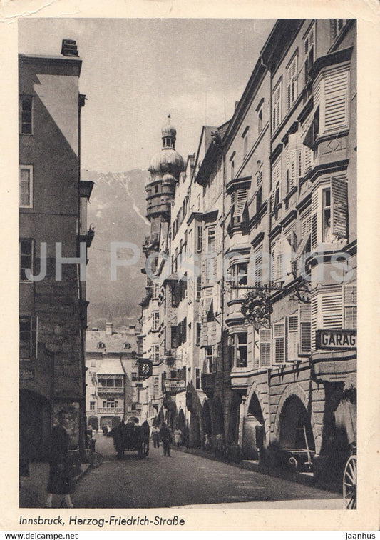 Innsbruck - Herzog Friedrich Strasse - Austria - unused - JH Postcards