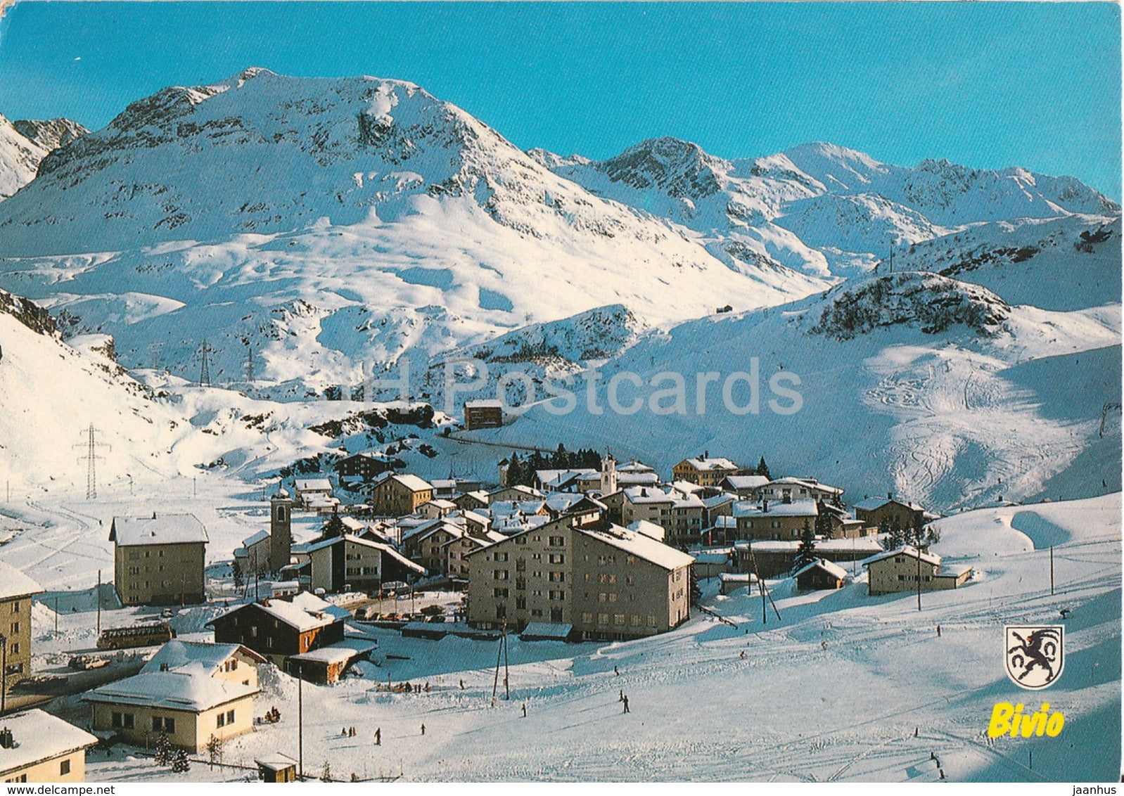 Bivio 1800 m am Julierpass mit Roccabella 2731 m - 1990 - Switzerland - used - JH Postcards